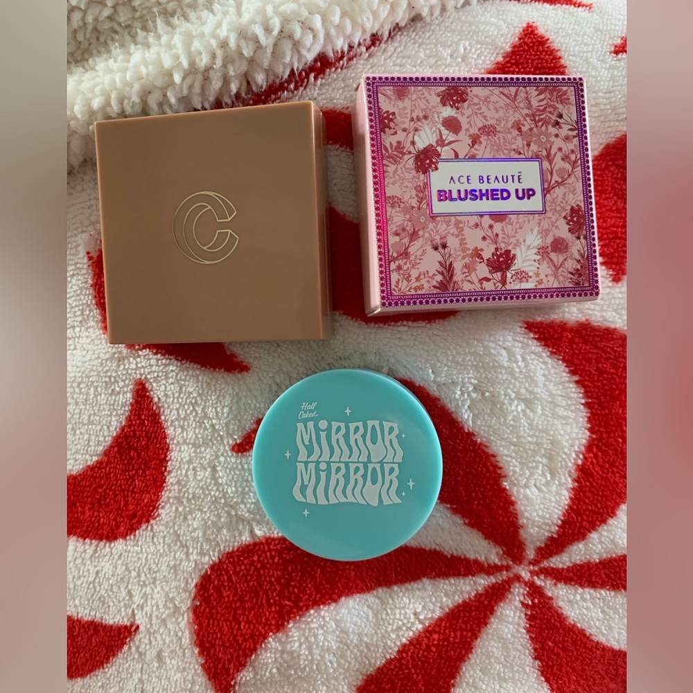 Mix of 3 new never used blush & bronzers. Half Caked.Ace Beaute & Sun Bath Baked